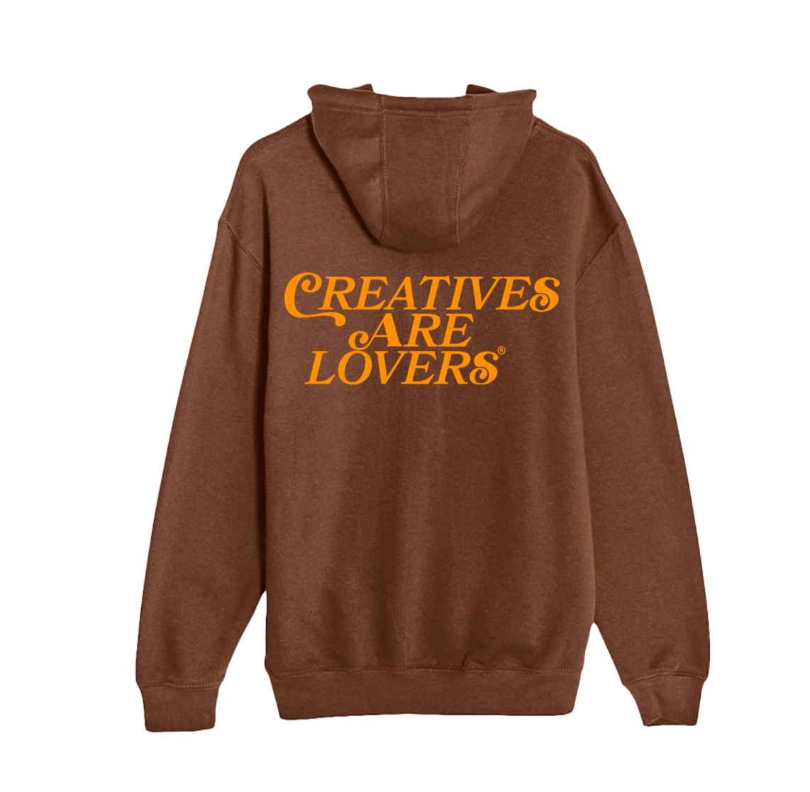 Creatives Are Lovers® Hoodie (Brown + Orange)