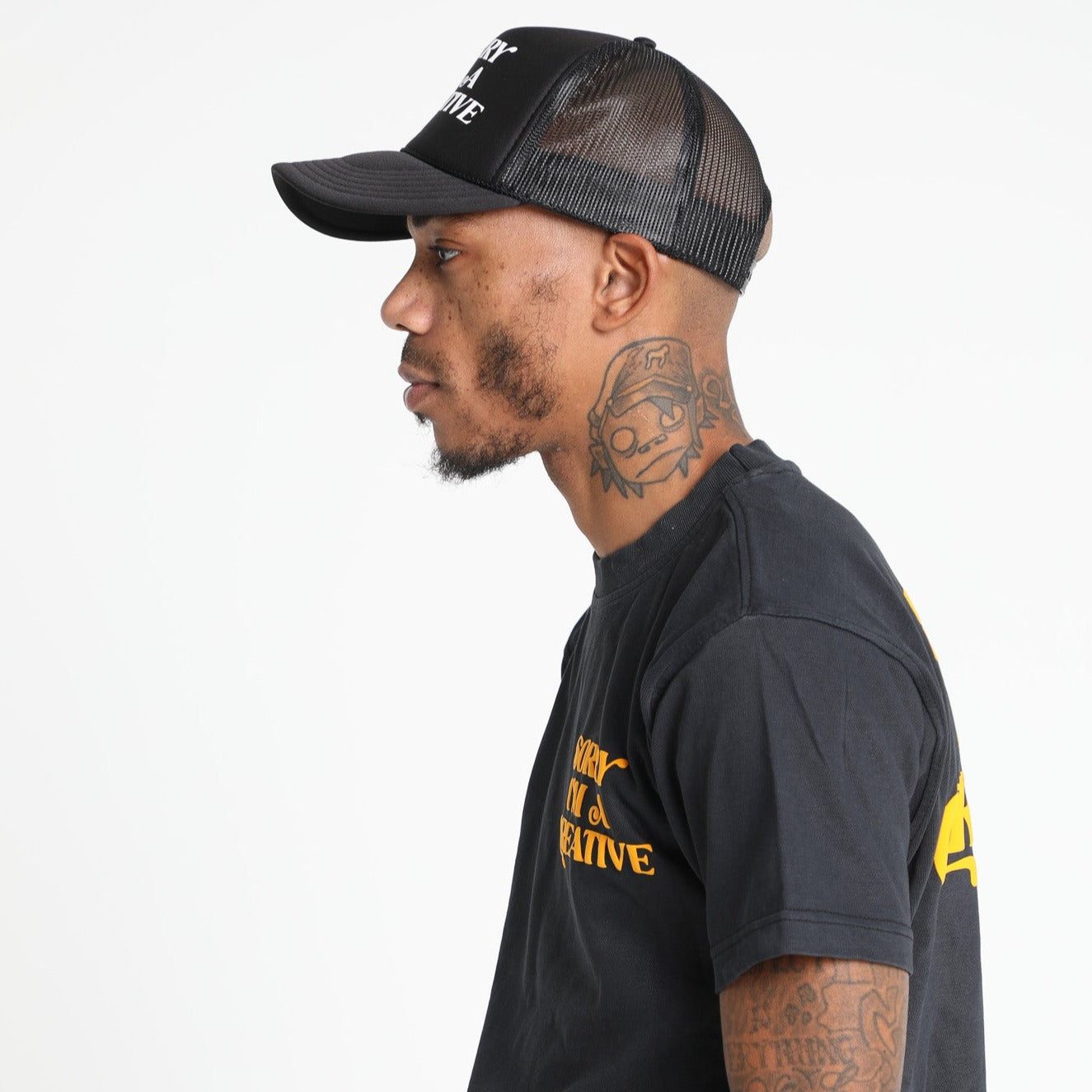 Sorry I'm A Creative - T-Shirt (Black + Yellow)