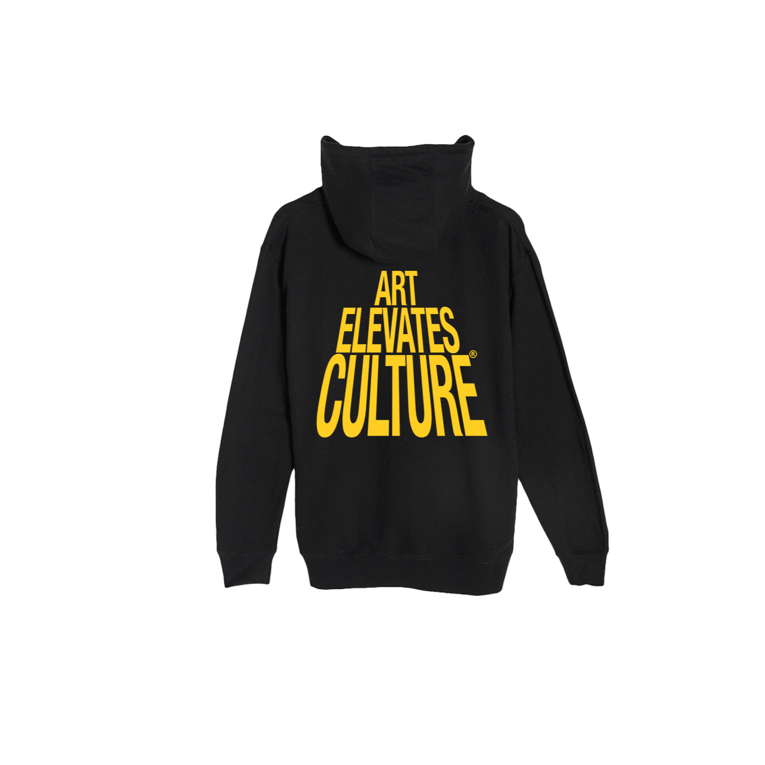 Art Elevates Culture - Hoodie (Black + Yellow)