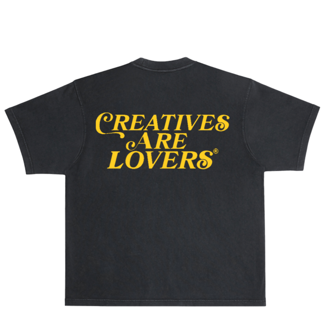 Creatives Are Lovers® T-Shirt (Black + Yellow)