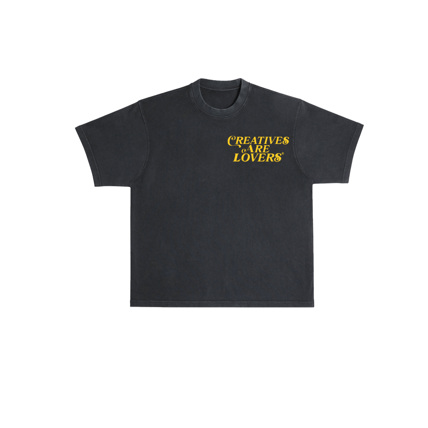 Creatives Are Lovers® T-Shirt (Black + Yellow)