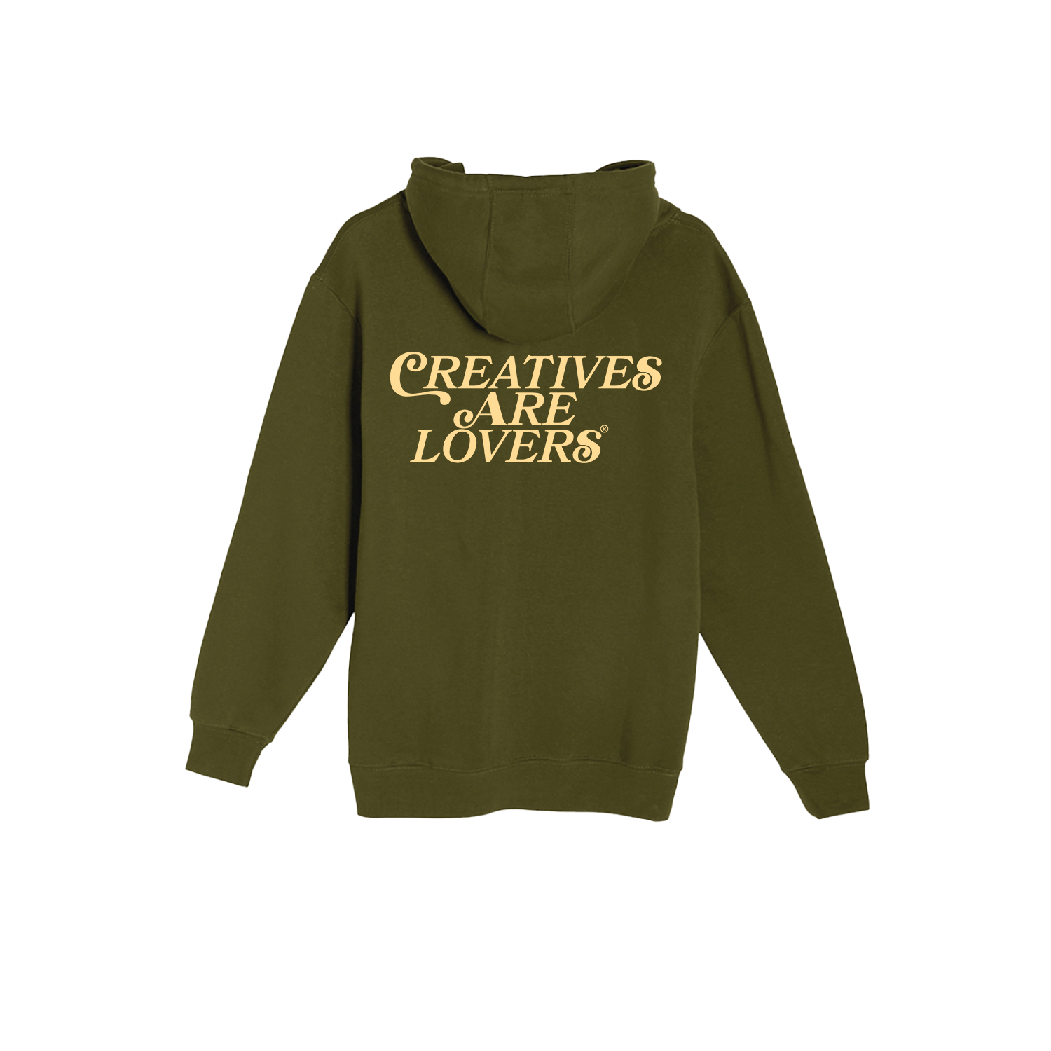 Creatives Are LoversĀ® Hoodie (Green + Cream)