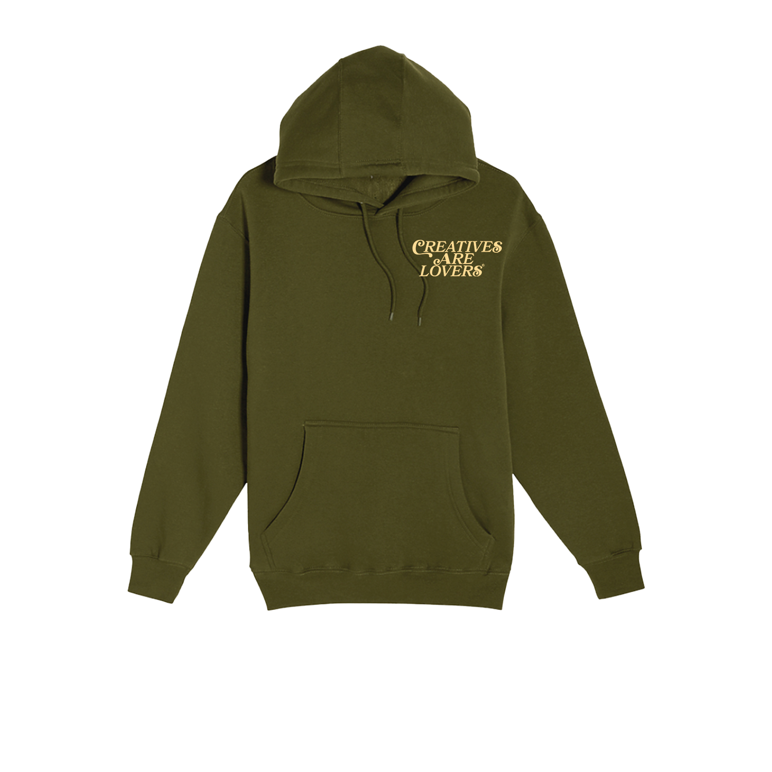 Creatives Are LoversĀ® Hoodie (Green + Cream)
