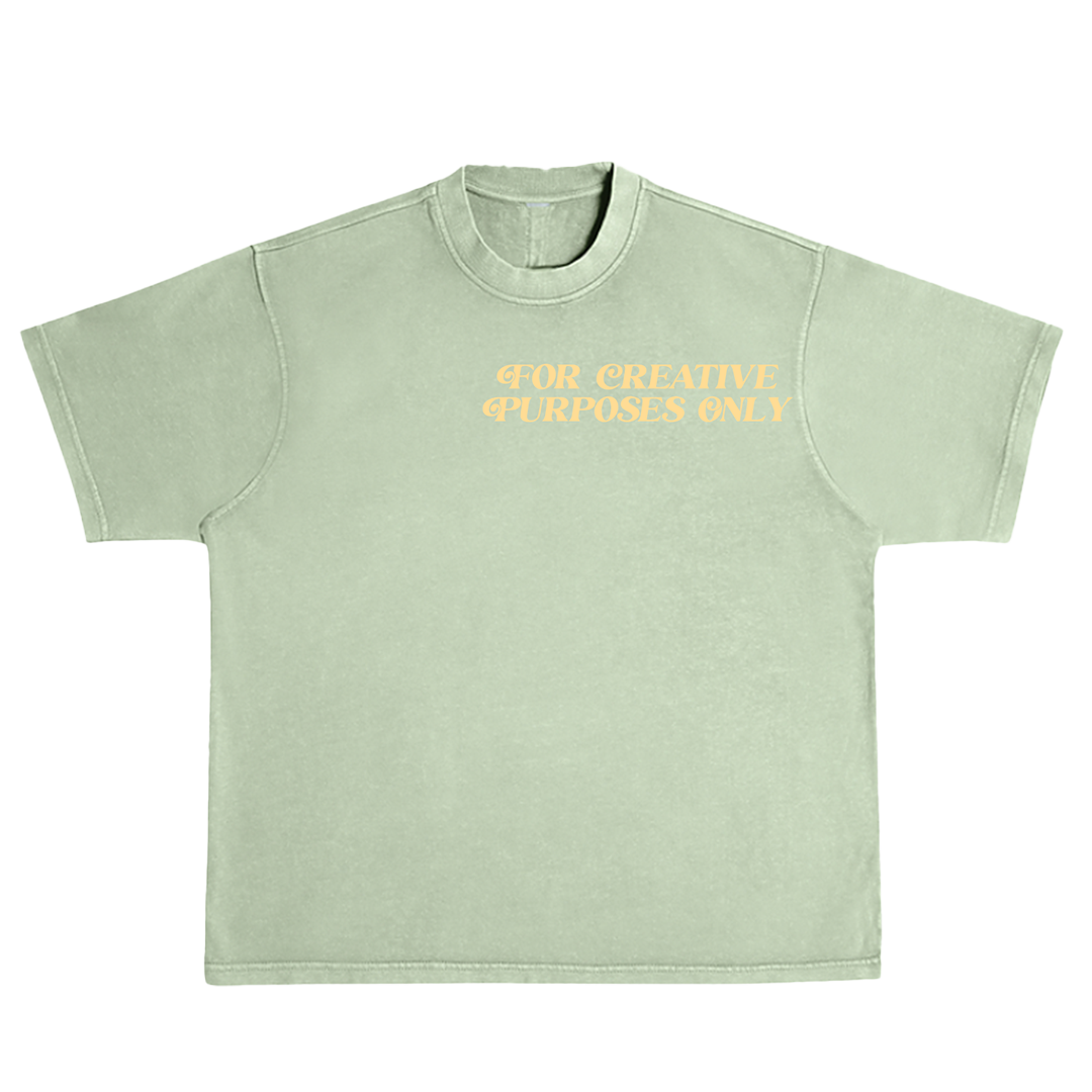 For Creative Purposes Only - T-Shirt (Green + Cream)