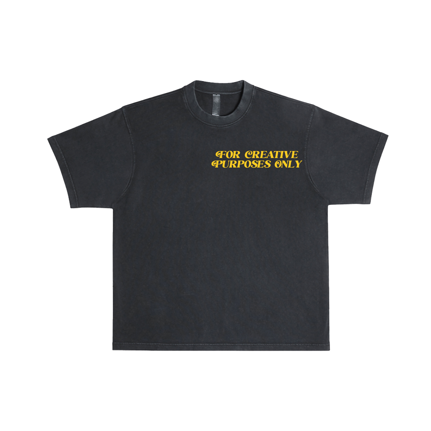 For Creative Purposes Only - T-Shirt (Black + Yellow)