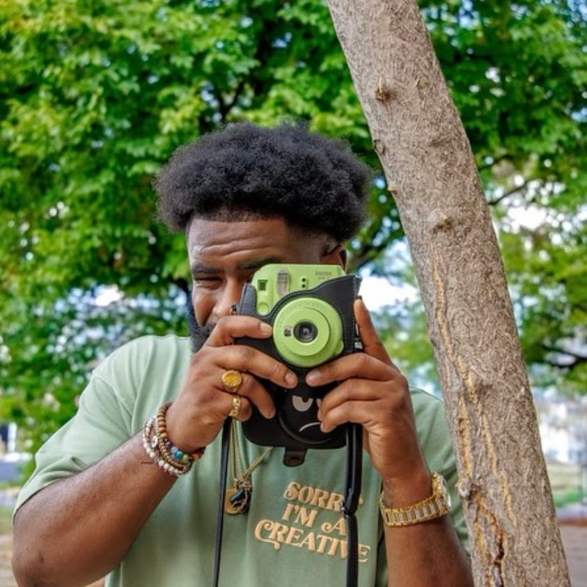 Sorry I'm A Creative - T-Shirt (Green + Cream)