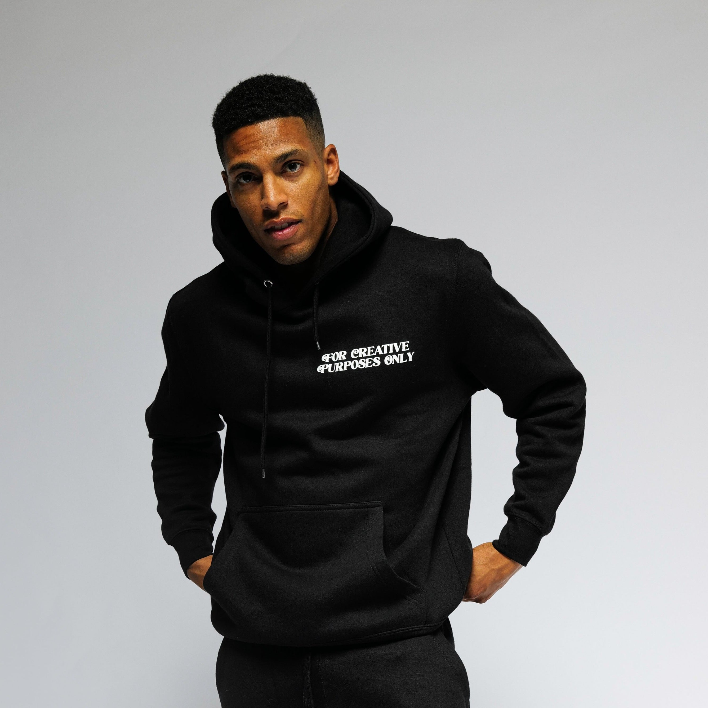 For Creative Purposes Only - Hoodie (Black + White)