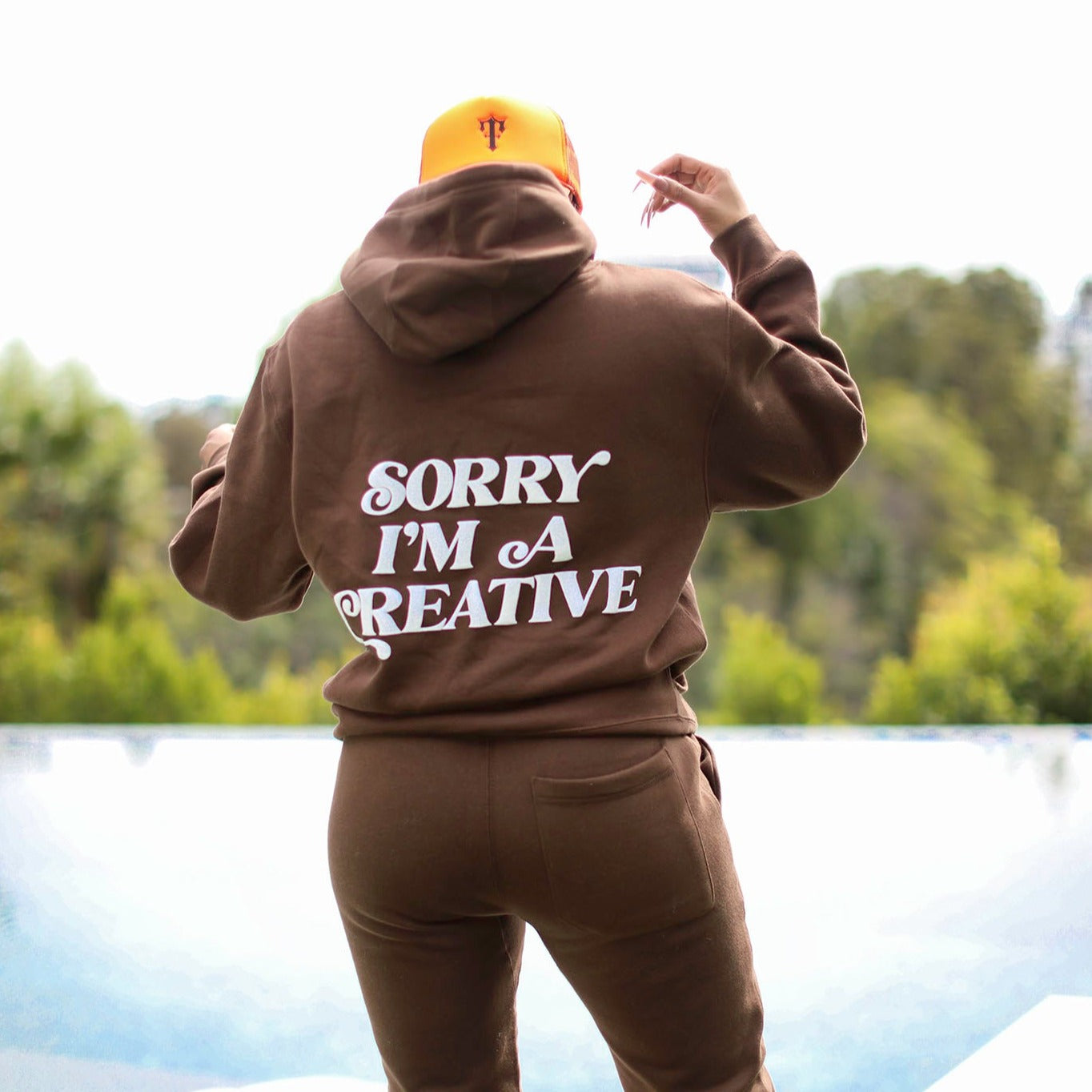 Sorry I'm A Creative - Hoodie (Brown)