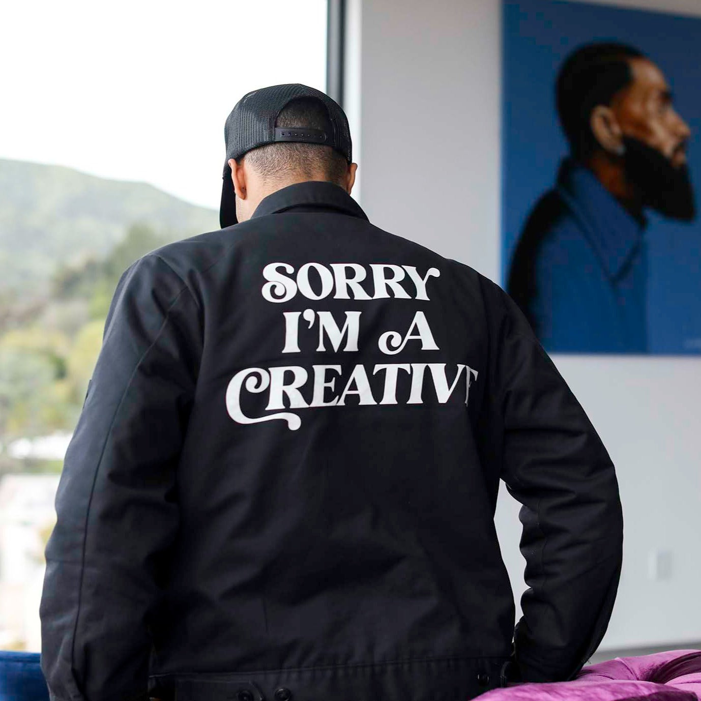 Sorry I'm A Creative - Dickies Jacket (Black)