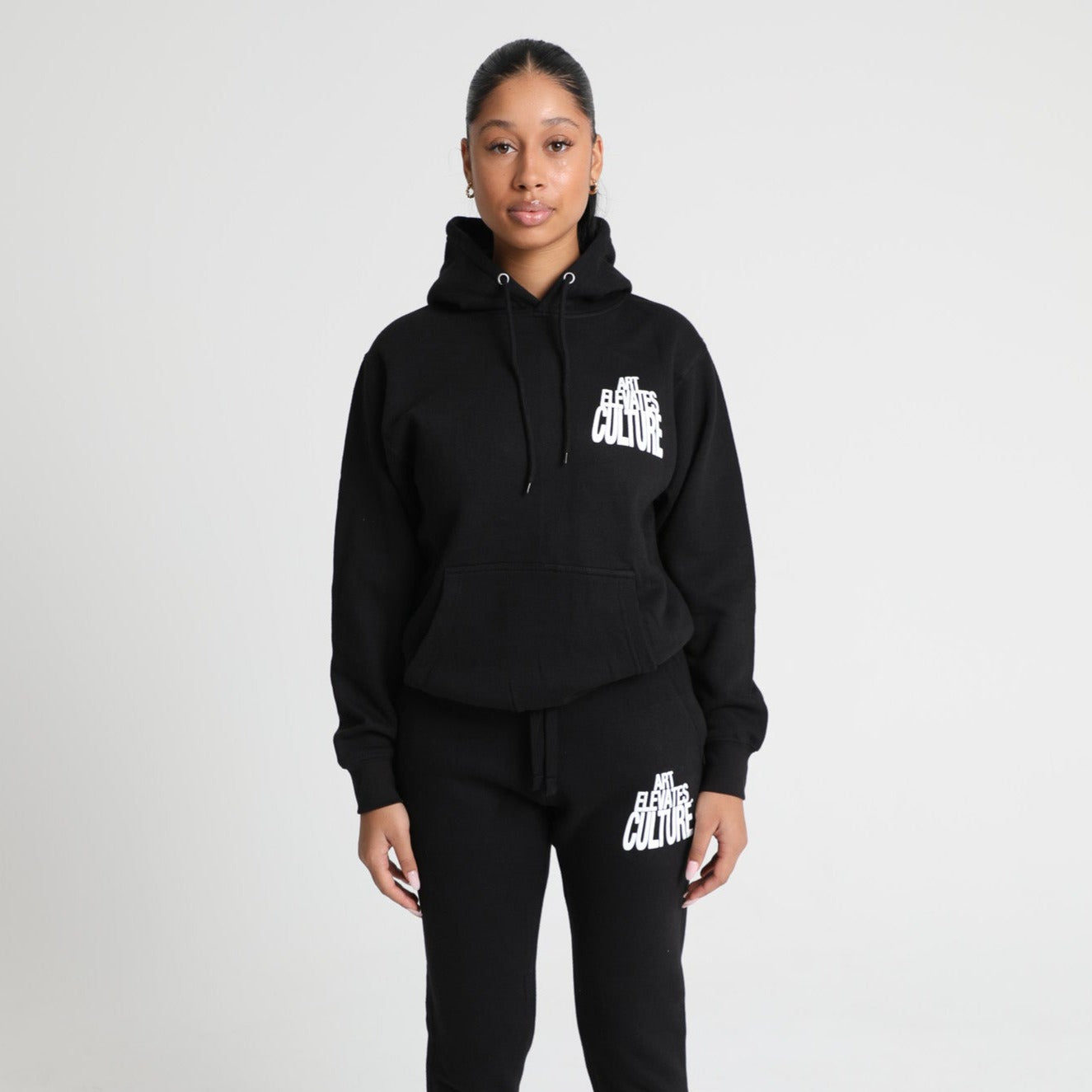 Art Elevates Culture - Sweatsuit (Black + White)