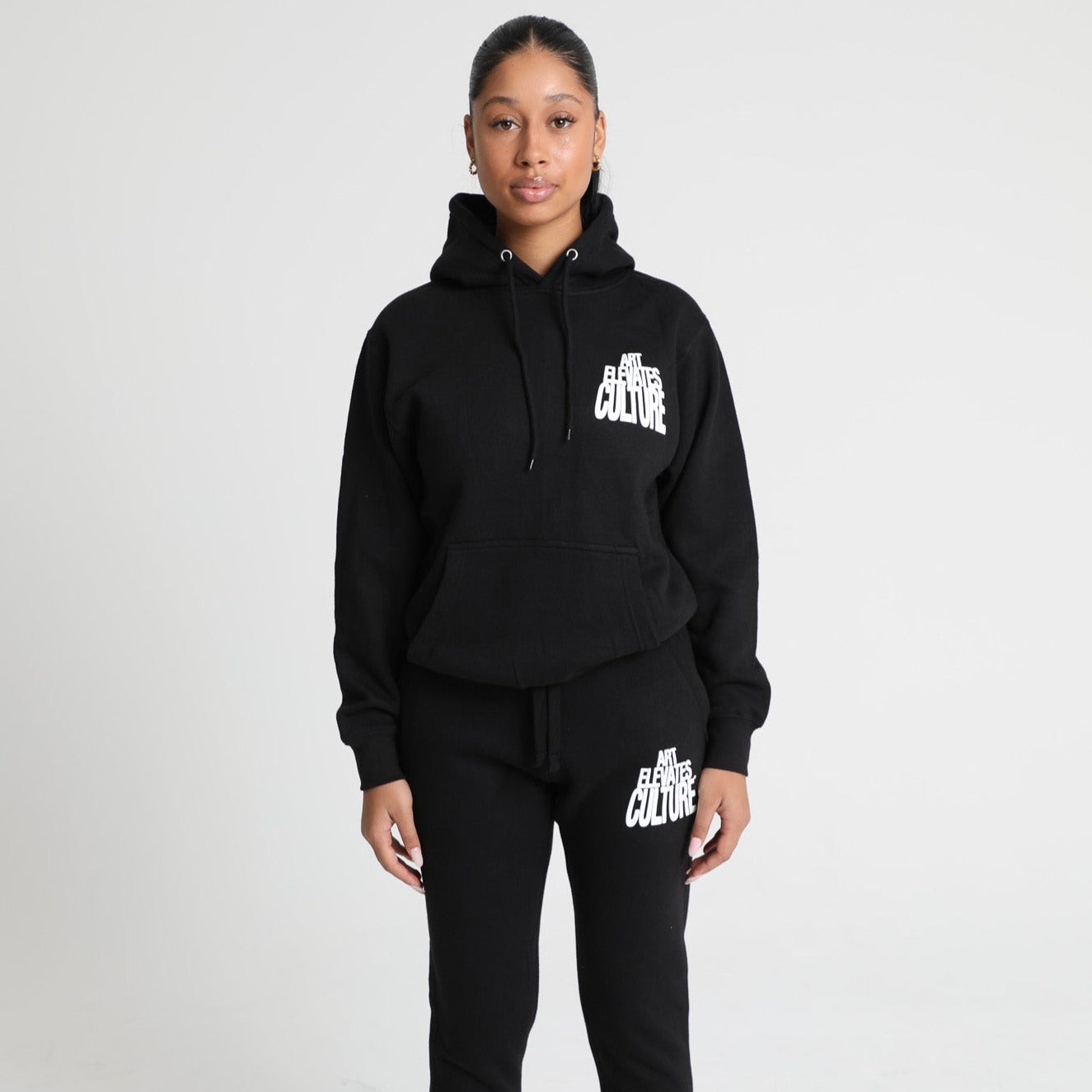 Art Elevates Culture - Sweatsuit (Black + White)