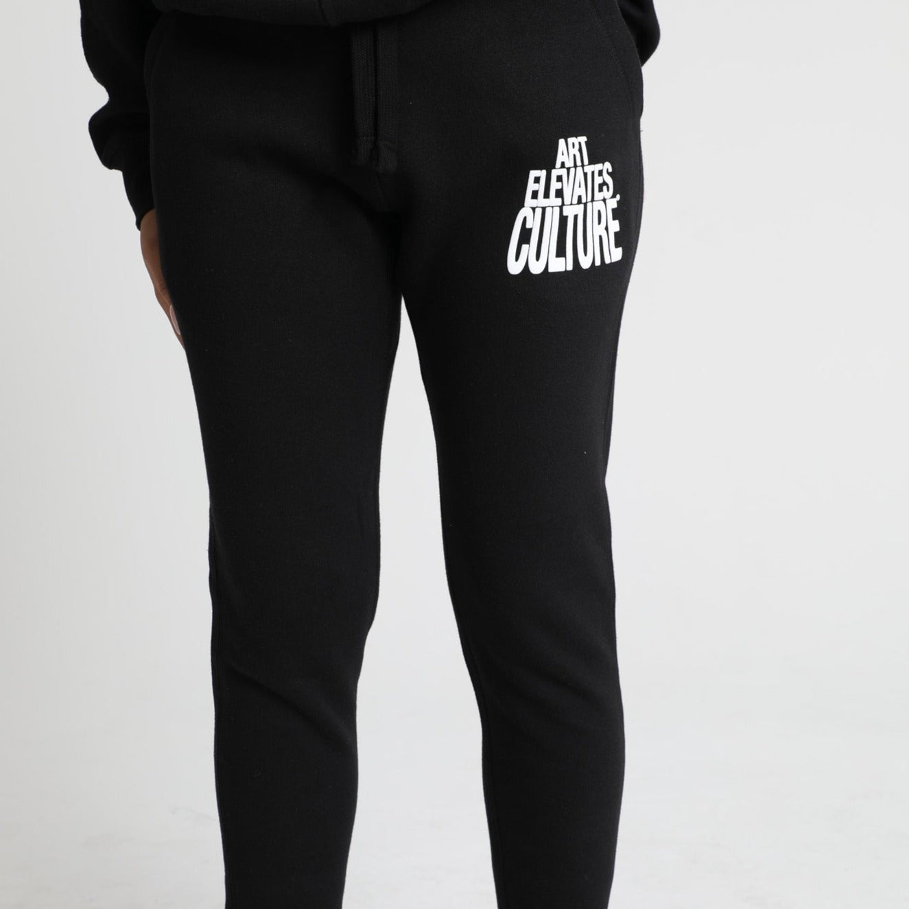 Art Elevates Culture - Joggers (Black + White)