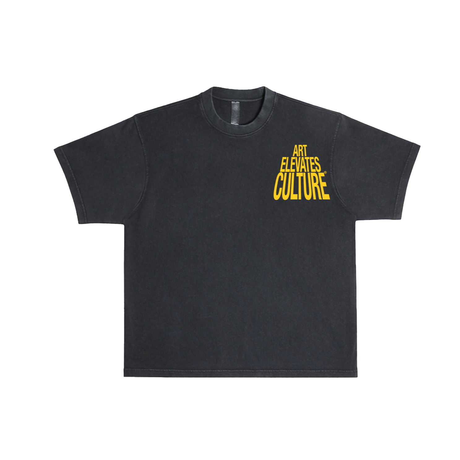 Art Elevates Culture - T-Shirt (Black + Yellow)