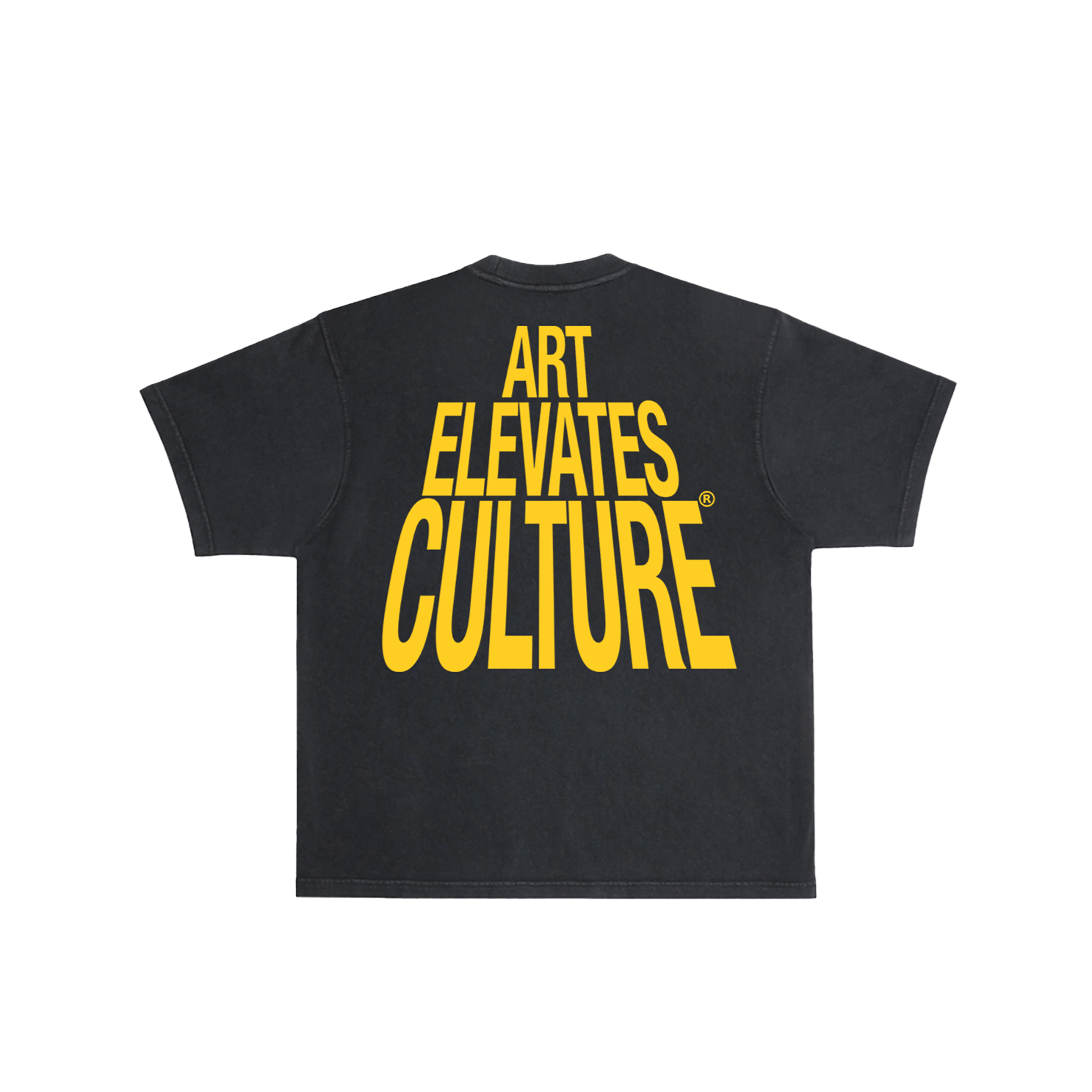 Art Elevates Culture - T-Shirt (Black + Yellow)