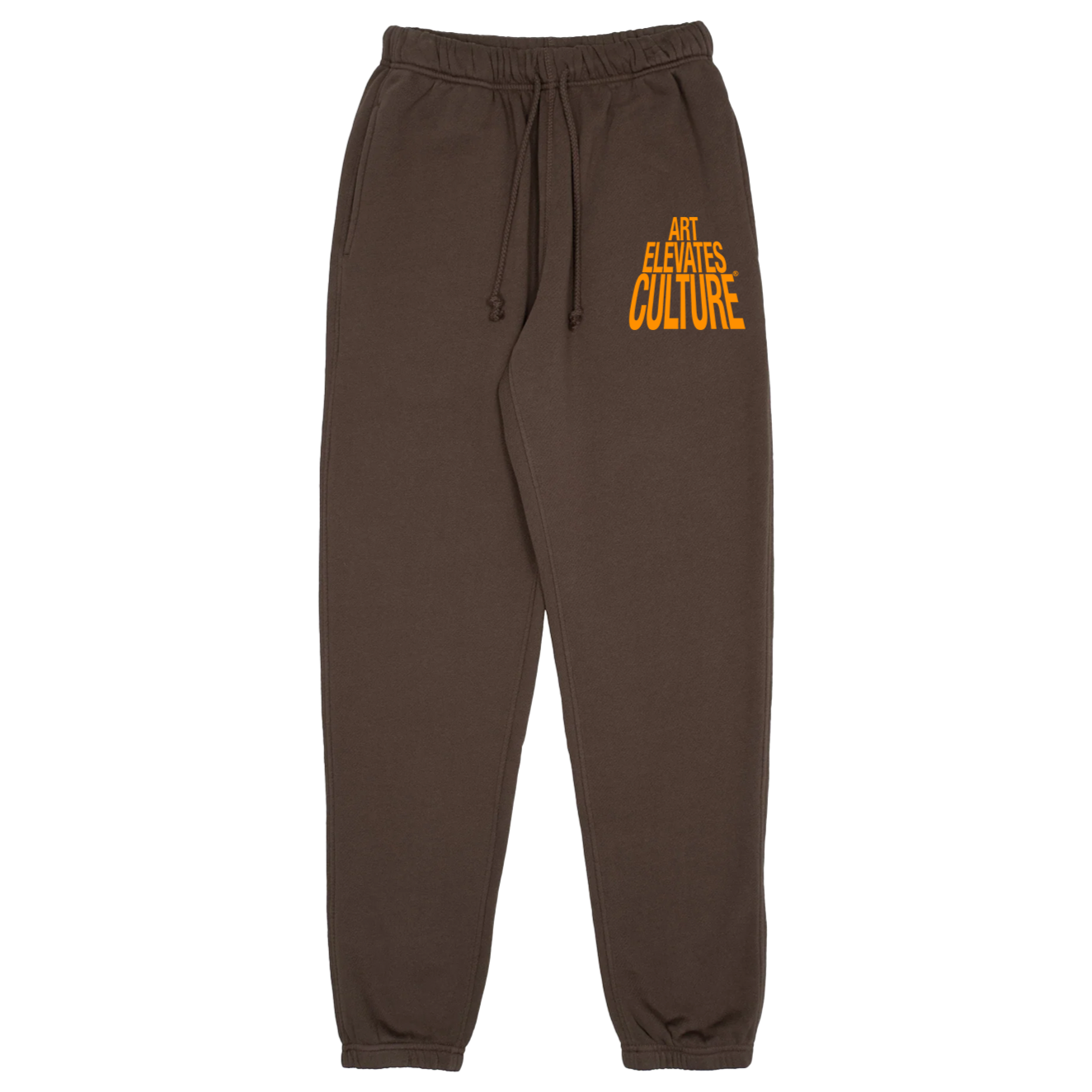 Art Elevates Culture - Joggers (Brown + Orange)