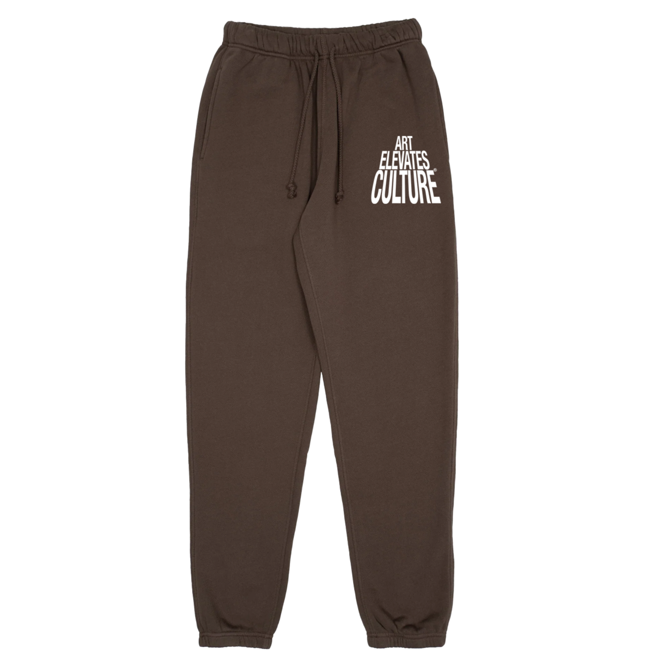 Art Elevates Culture - Joggers (Brown + White)