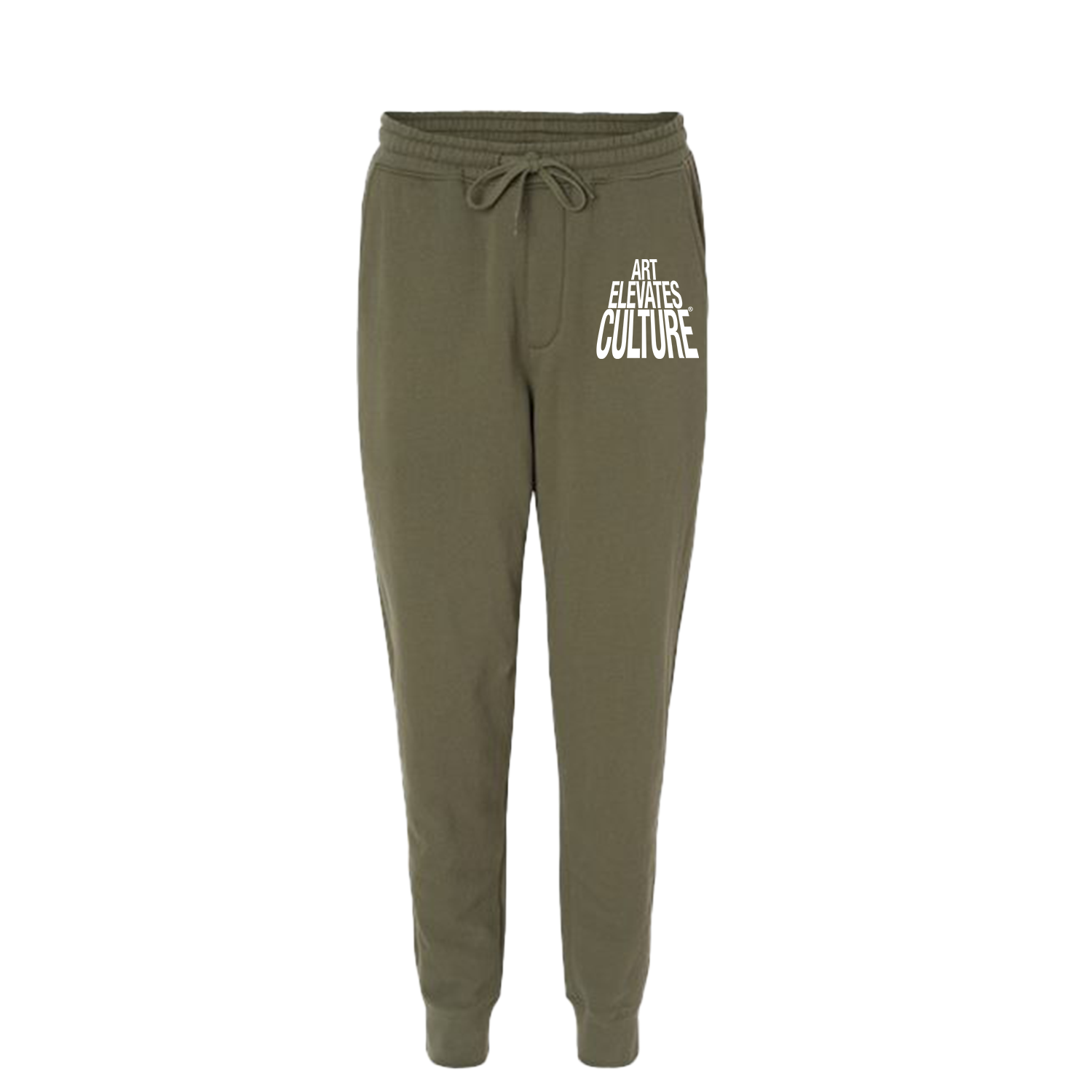 Art Elevates Culture - Joggers (Green + White)