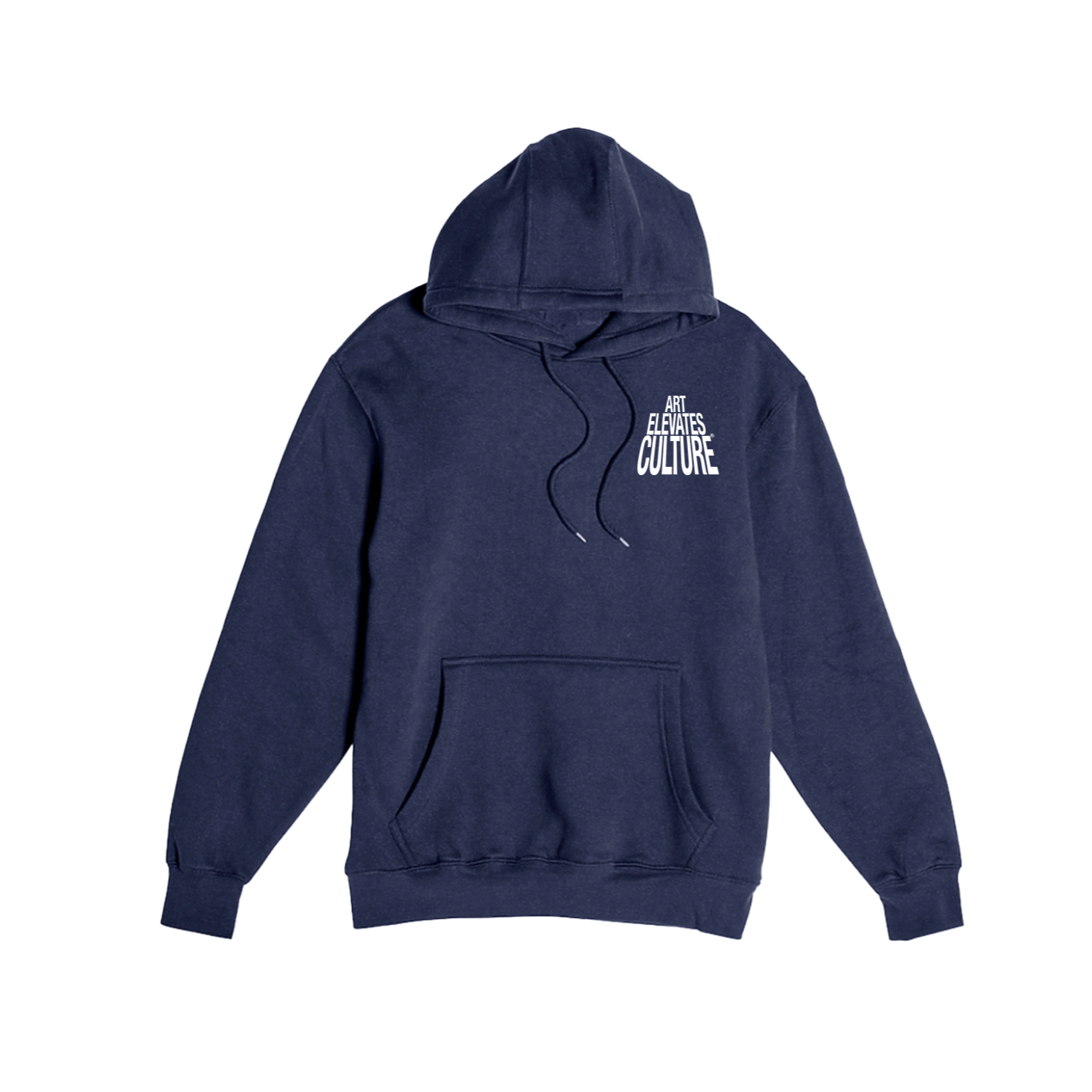 Art Elevates Culture - Hoodie (Navy + White)