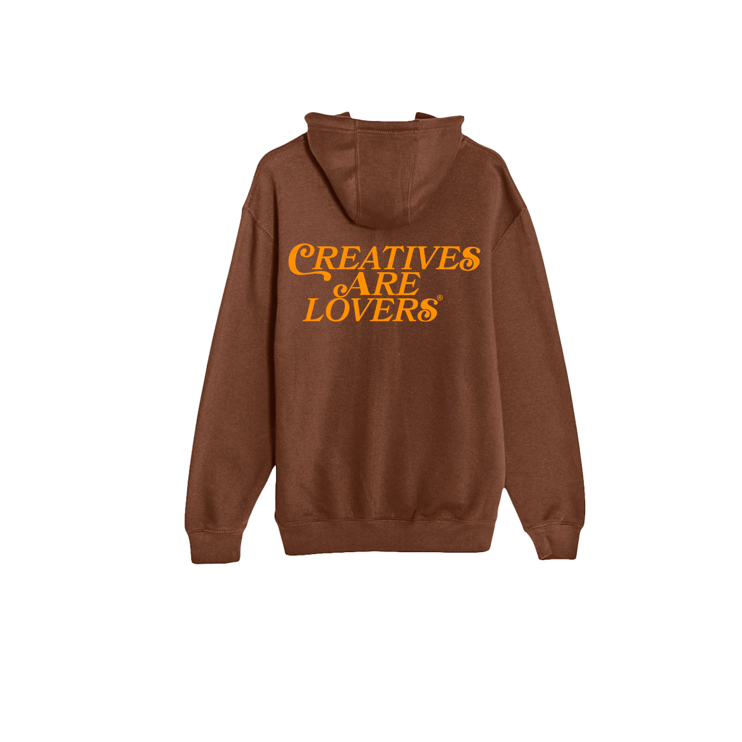 Creatives Are Lovers® Hoodie (Brown + Orange)