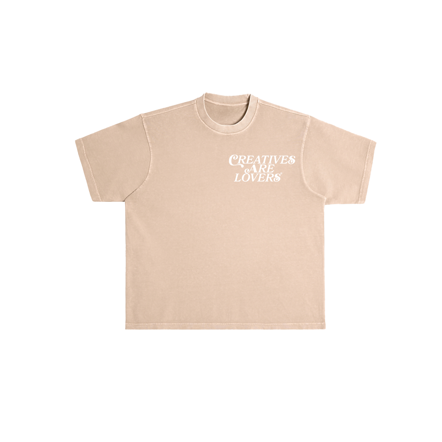 Creatives Are Lovers® T-Shirt (Khaki + White)