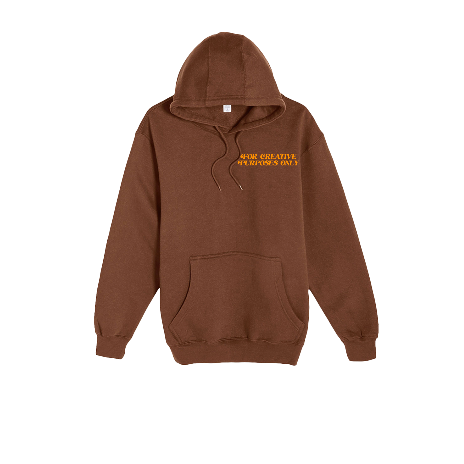 For Creative Purposes Only - Hoodie (Brown + Orange)