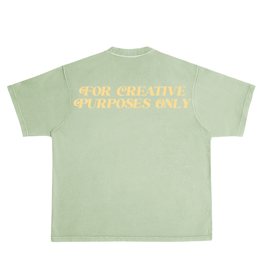 For Creative Purposes Only - T-Shirt (Green + Cream)