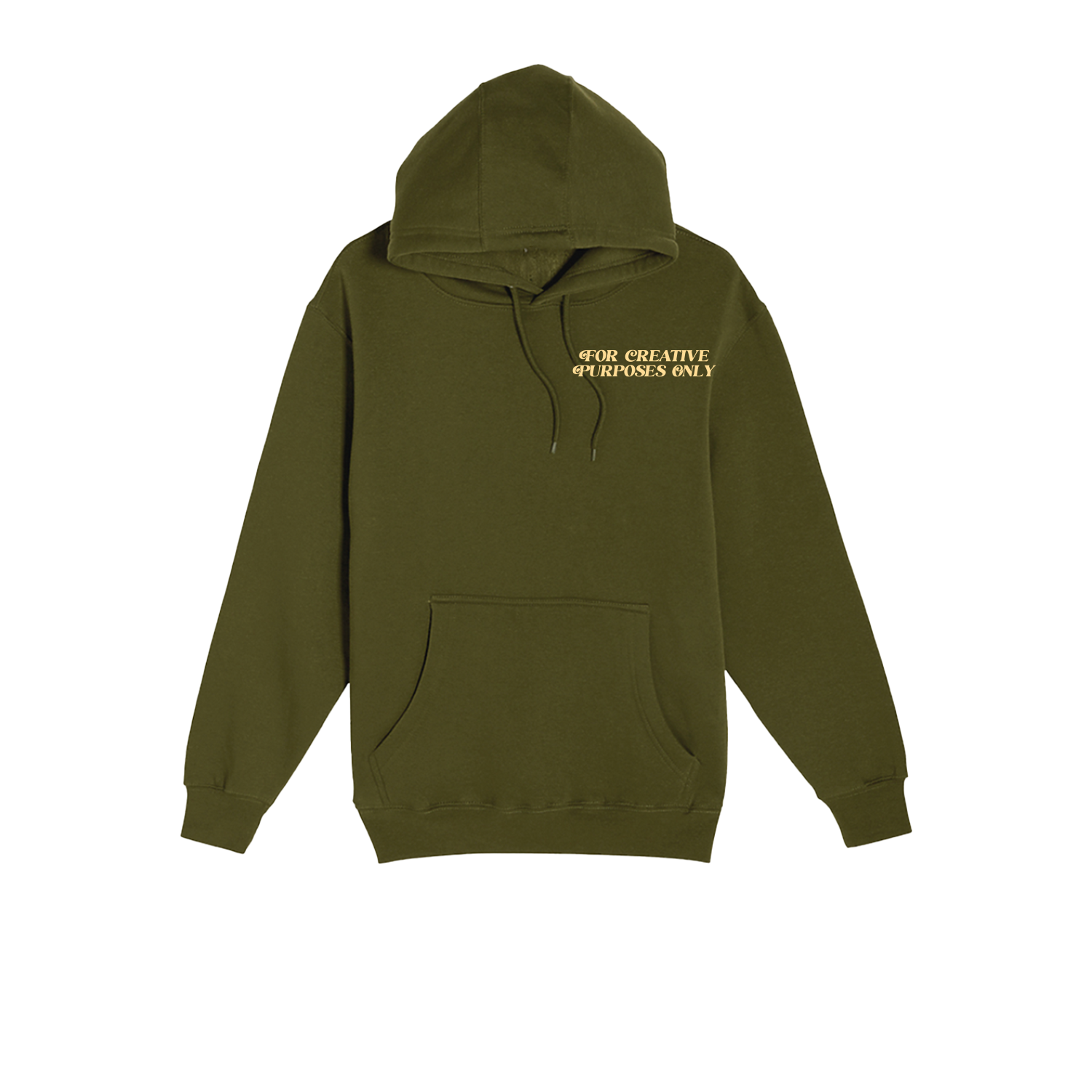 For Creative Purposes Only - Hoodie (Green + Cream)