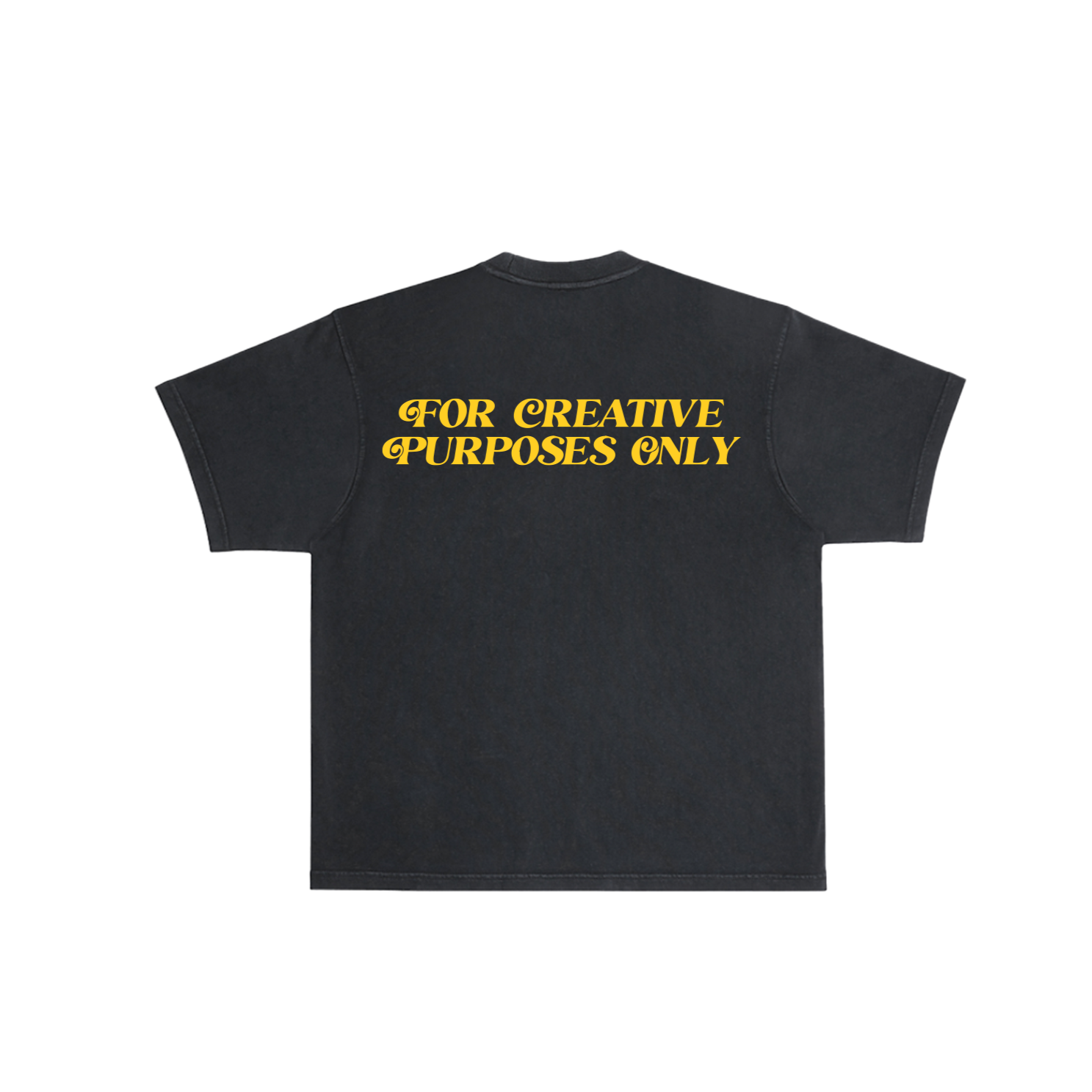 For Creative Purposes Only - T-Shirt (Black + Yellow)