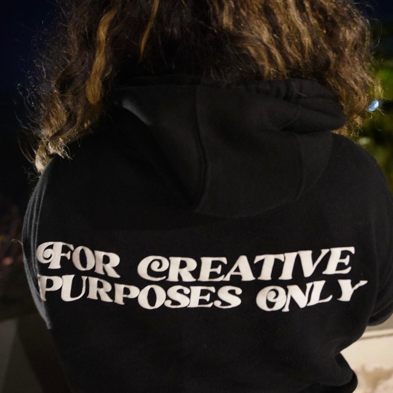 For Creative Purposes Only - Hoodie (Black + White)