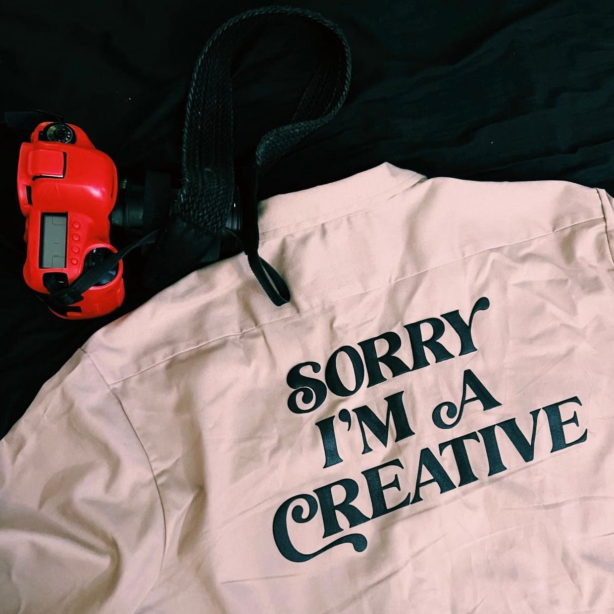 Sorry I'm A Creative - Dickies Shirt (Khaki + Black)